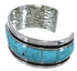 Sterling Silver Southwest Turquoise Cuff Bracelet EX41617